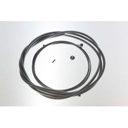 Kabel Slurf cpl achterrem uni 2 nippels WR825 zilver rvs binnen gevoerd grijs (8715451004881)