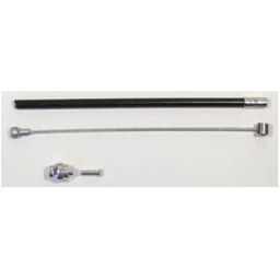 Remkabel gevoerd /cpl.Slurf sup wr 825 voor/achter rvs/zwart (8715451004829)