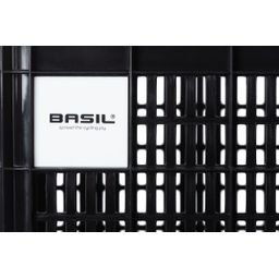 Basil fietskrat S black 17.5L recycled (8715019211102)