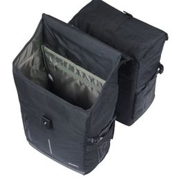 Basil tas dubbel movemik 2.0 zwart (8715019184321)