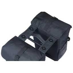 Basil tas dubbel movemik 2.0 zwart (8715019184321)