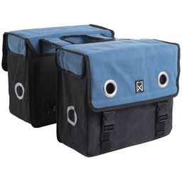 Willex Dubbele Canvas Tas 2-Kleur Blauw/Zwart (5425023134740)