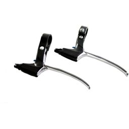 Saccon remgreep set L218 rollerbrake zwart/zilver (8054729092107)