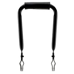 Simson rugleuning smal zwart met kussen (8711646932878)