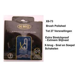 Kmc Ketting x9.73 9 speed 116l. zilver/grijs (4715575140018)