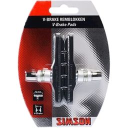 V-brake remschoenen Simson 72 mm Shimano compatible 2 stuks (8711646202049)