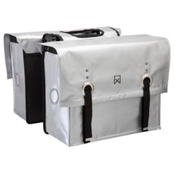 Willex Dubbele Krantentas Bisonyl Zilver 52L (5425023130551)
