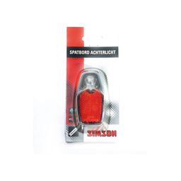 Spatbord achterlicht Simson 1 LED, spatbordmontage incl batterij (8711646207693)