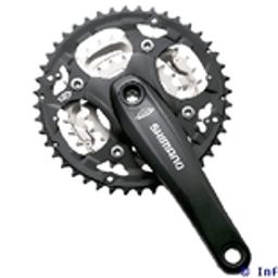 EFCM411E888CL Shimano Crankstel M411 BLACK (4524667105374)