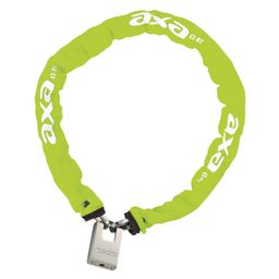 Slot Axa ketting+slot 6X85 Clinch 85 Padlock gehard +nylonhoes groen (8713249232003)