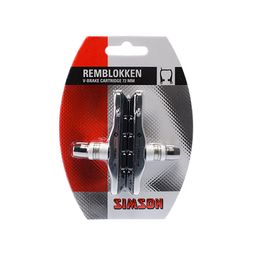 V-brake cartidge remschoen Simson Shimano compatible 2 stuks (8711646202001)