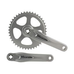 Crankset miranda spieloos 44t aluminium 3/32 zilve (5603895105888)