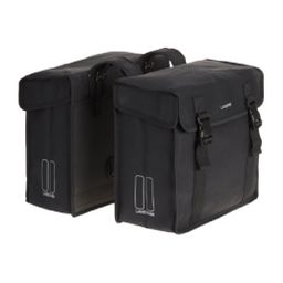 Basil kavan dubbele tas zwart 65l canvas xl (8715019175770)