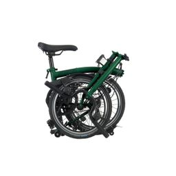 Brompton C-line 6-speed H-type with rack, Racing green (H6R0GEBS0BWMR000B0050125EEGE00)