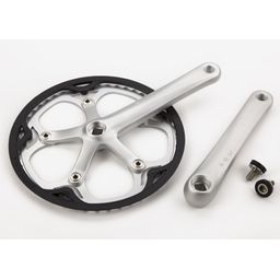Brompton Crankset - Spider type complete incl LH+RH - 50T (Silver) (5053099020140)