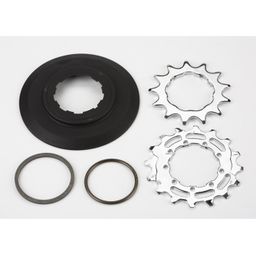 Brompton Sprocket set incl chain guide disc 3/32' 9-spline - 13/16T (BWR 6-spd) (5053099024162)