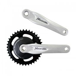 Miranda crankset alfa 1 3/32" + disc 33t zilver (5603895105819)