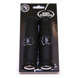 Selle san marco Handvat sm leer zw 130mm stel (8009456835299)