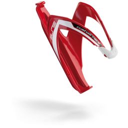 Bidonhouder Elite custom race glossy rood, wit logo (8020775016930)