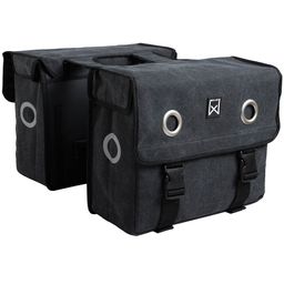 Willex Dubbele Canvas Tas Zwart (5425023133965)