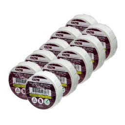 Tape pvc Berkleba 15x10mt wit rol ds a 10 (8718247403028)