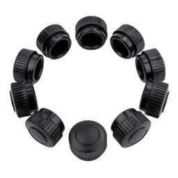 Merkloos Dynad dop dik kort pvc zwart (8787168120376)