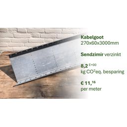 Kabelgoot 270x60x3000 SV