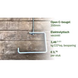 Open C-beugel 200mm