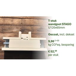 Wandgoot T-stuk STAGO U120