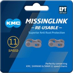 KMC Kettingschakel Missinglink 11v EPT Zilver (2)