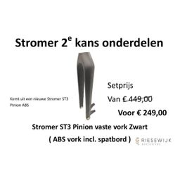 Stromer 2e kans Vork ST3 Pinion ABS Zwart