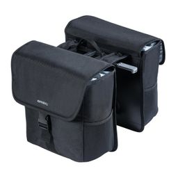 Basil fietstas dubbel Go solid black MIK 32L (8715019177811)