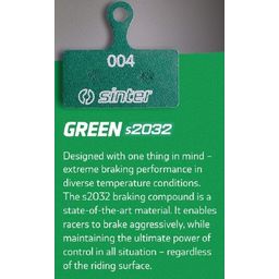Sinter Remblok 001 Shimano B/TRP Green S2032 (3838835446437)