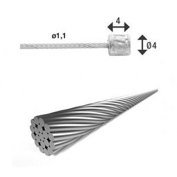 XLC Versnellingsbinnenkabel 300mm RVS 1.1mm (4055149337575)