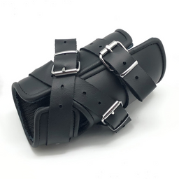 Red leather Deluxe Leren Ophangband - Zwart (3701019810358)