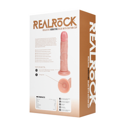 Realrock by shots Vibrerende Reguliere Gebogen Dildo - 8 / 20,5 cm - Vlees (8714273041708)