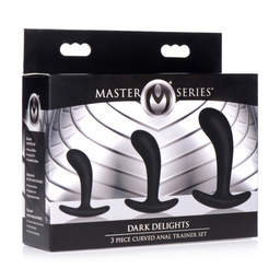 Xr brands Dark Delights - 3 Delige Gebogen Anale Trainer Set (848518036285)