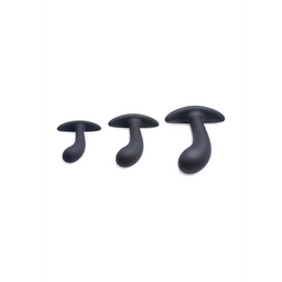 Xr brands Dark Delights - 3 Delige Gebogen Anale Trainer Set (848518036285)