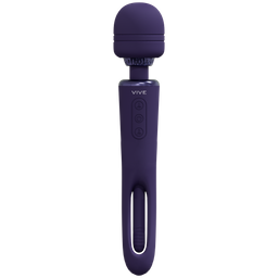 Vive by shots Kiku - Dubbelzijdige Wand met Innovatieve G-Spot Flapper Stimulator - Paars (8714273051837)