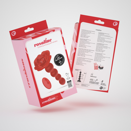 Crushious Rosaline - Draaibare Anale Rozenplug met Afstandsbediening - Rood (7403254158894)
