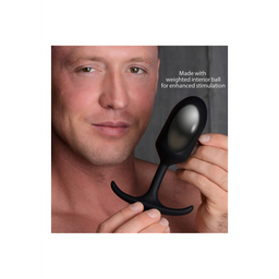 Xr brands Premium Siliconen Gewogen Anale Plug - Groot (848518037893)
