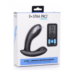Xr brands E-Stim Pro - Siliconen Vibrerende Prostaat Massager + Afstandsbediening (848518042637)