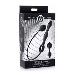 Xr brands Opblaasbare Silicone Anale Plug + Cock- en Ballring (848518042590)