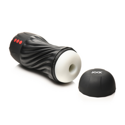 Curve toys Zuigende en Vibrerende Masturbator - Zwart (653078944235)