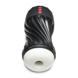 Curve toys Zuigende en Vibrerende Masturbator - Zwart (653078944235)