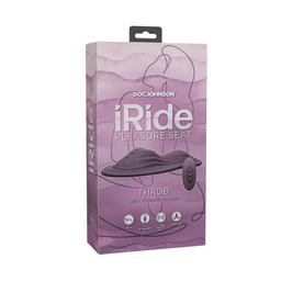Doc johnson iRide Pleasure Seat - Throb - Oplaadbaar met Draadloze Afstandsbediening - Dusty Purple (782421091354)