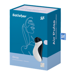 Satisfyer Orca - Air Pulse Stimulator en Vibrator - Zwart/Wit (4061504045184)