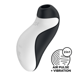 Satisfyer Orca - Air Pulse Stimulator en Vibrator - Zwart/Wit (4061504045184)