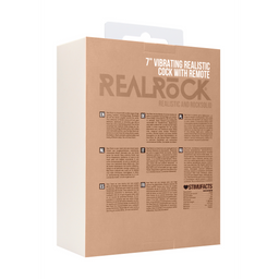 Realrock by shots Vibrerende Realistische Cock met Scrotum - 7 / 18 cm (8714273070753)