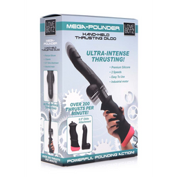 Xr brands Mega Pounder Hand Held Thrusting Dildo (848518032829)